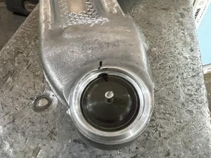 Палец рычага Lincoln MKX после заливки